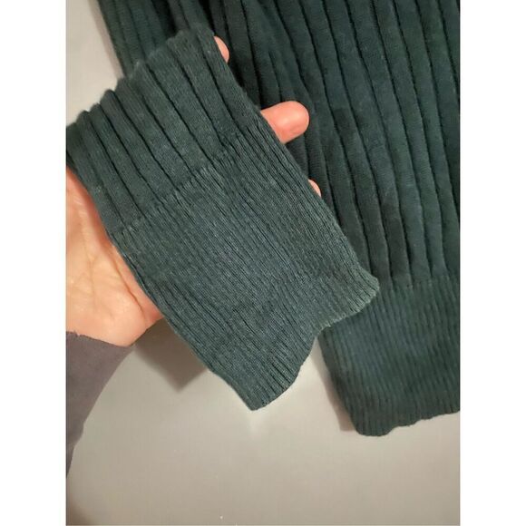 Aeropostale Green Knit Ribbed Long Sleeve Cowl Neck Sweater Size XL - Picture 5 of 6